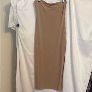 Elegant Tan Women's tube dress